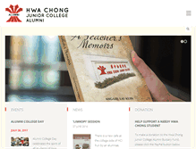 Tablet Screenshot of hwachongjcalumni.org.sg